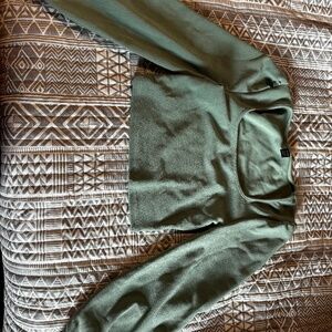 SHEIN Frenchy Lantern Sleeve Solid Top